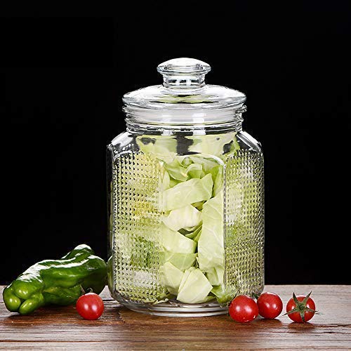 shreenath craft Glass Fruit Nut Candy Jar - 1 Piece, Clear - Image 2