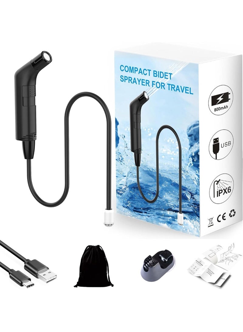 بلو فاير شطاف كهربائي محمول فاخر قابل لإعادة الشحن | شطاف يدوي مع ضغط ماء قابل للتعديل | شحن USB-C | مثالي للسفر، الحج، العمرة، التخييم والعناية الشخصية - Image 1