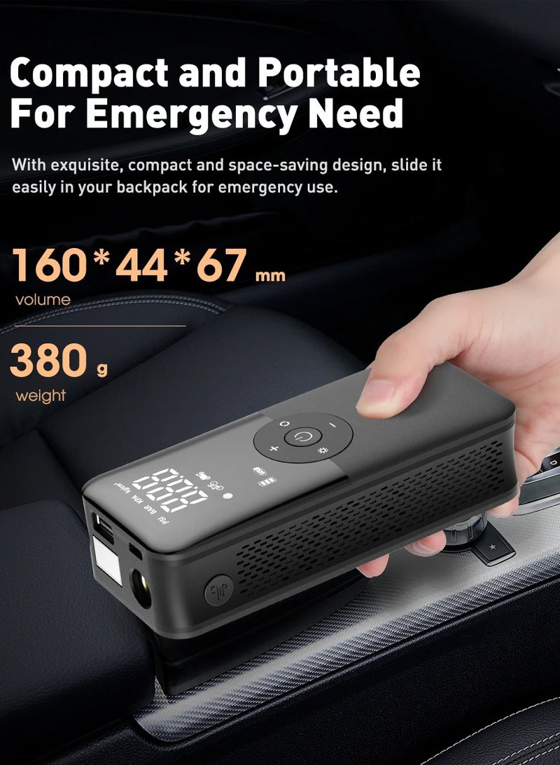 Rechargeable Air Pump Tire Inflator Portable Compressor Digital Cordless Car Tyre Inflator For Motocycle Bicycle Balls - Image 2