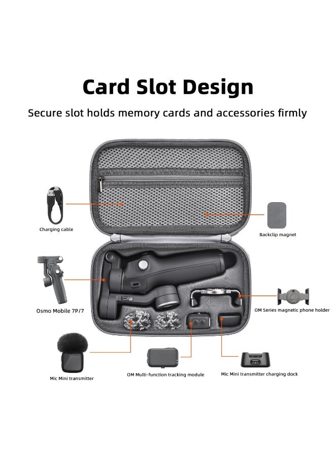 Case For Osmo Mobile 7P PU Leather Portable Storage Travel Carrying Bag for DJI OM 7/7P Gimbal Stabilizer Accessories - Image 2