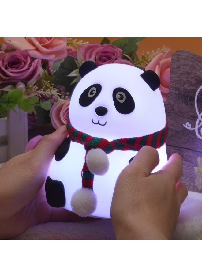 جاجيك Panda Night Light for Kids- Rechargeable Silicone LED Lamp, 7-Color Changing, Perfect Room Decor & Gift for Toddler, Children, Teens - Image 3