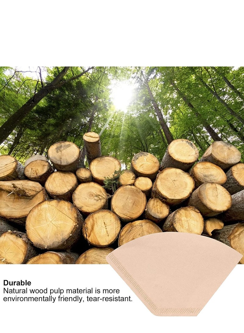 100 Piece Coffee Paper Filter , Size 02 Brown  - Image 4