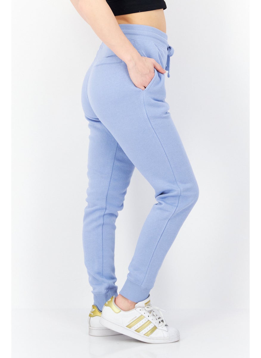 French Connection Women Regular Fit Plain Jogger Pants, Sage Blue  - Image 2