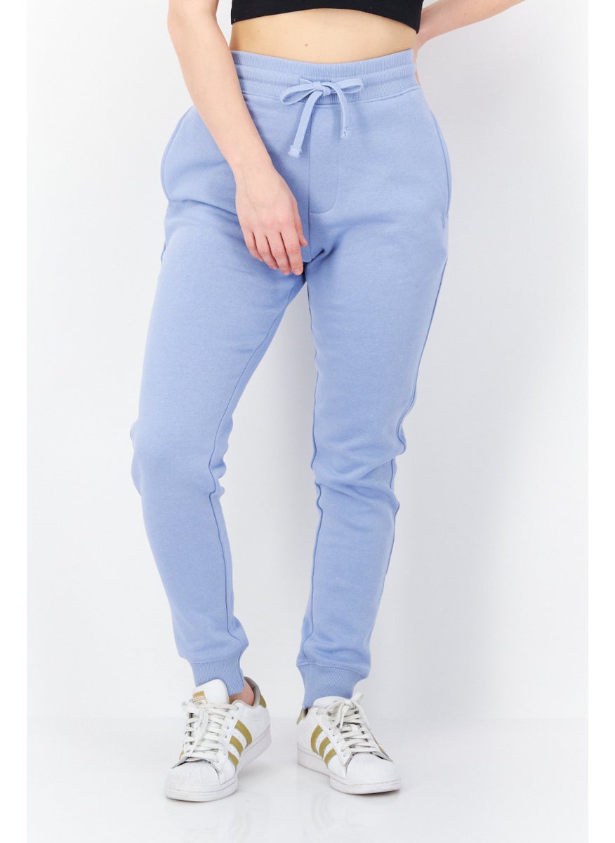 French Connection Women Regular Fit Plain Jogger Pants, Sage Blue  - Image 1