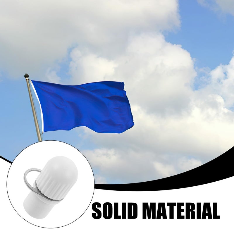 طقم أجهزة سارية العلم مع ٣ سدادات تثبيت ومشابك تثبيت سريعة للتركيب في الهواء الطلق - Image 4