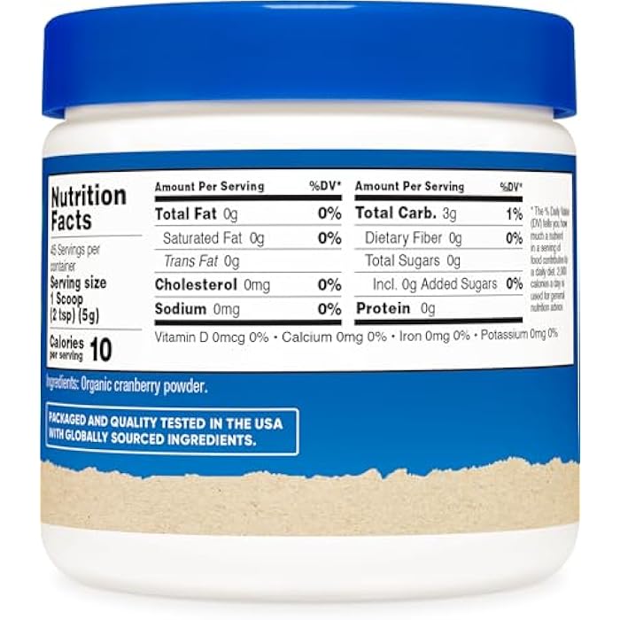 Nutricost Organic Cranberry Powder, 8 oz, 5G per Serving - Non-GMO, Gluten-Free - Image 5