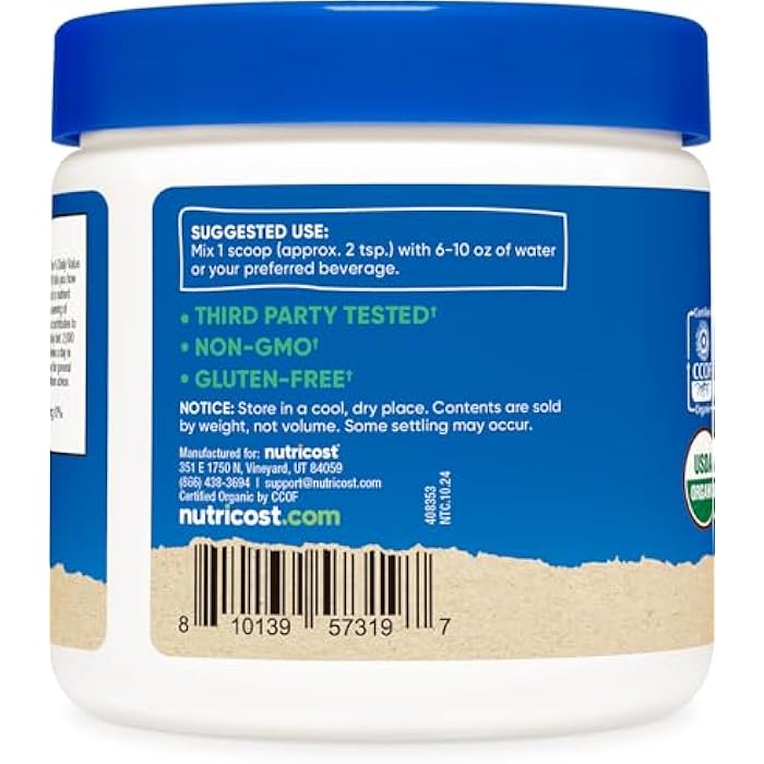 Nutricost Organic Cranberry Powder, 8 oz, 5G per Serving - Non-GMO, Gluten-Free - Image 4