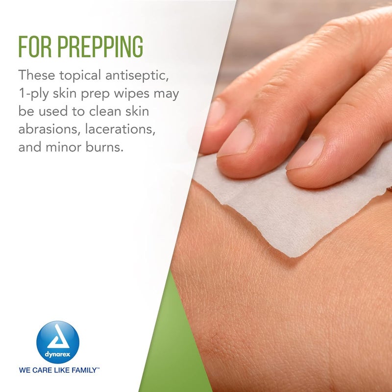 Dynarex DynaSafety Sterile Alcohol Prep Pads Medium 70 Isopropyl Alcohol Individually Wrapped Soft Cleaning Wipes 200 per Box - Image 5
