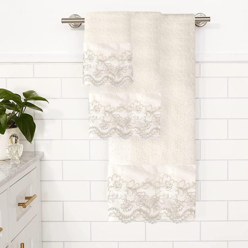 Popular Bath Rose Vine 3PC Towel Set - Image 2