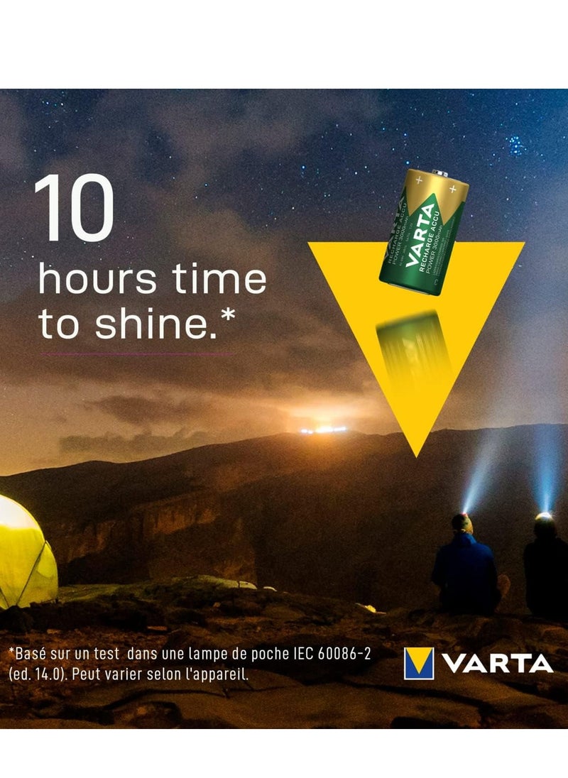 VARTA Rechargeable ACCU Power Batteries , Ni-MH (2-Pack, 3000 mAh) - Pre-charged 1.2V , ready to use  - Image 5