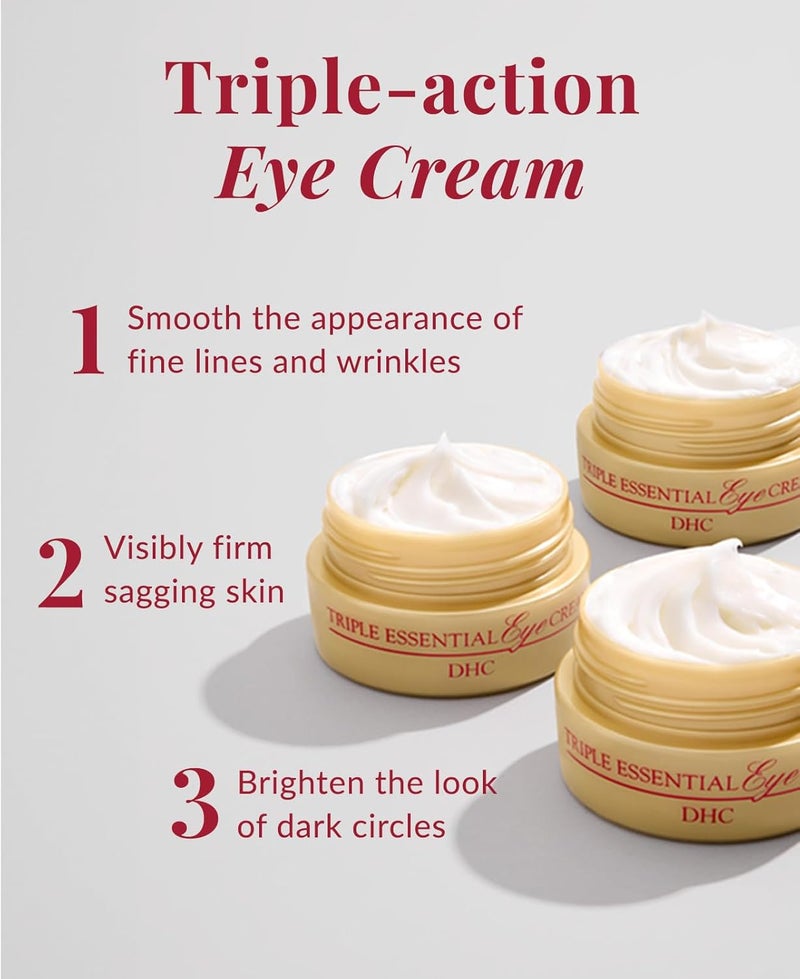 DHC Triple Essential Eye Cream 1 oz Net wt - Image 3