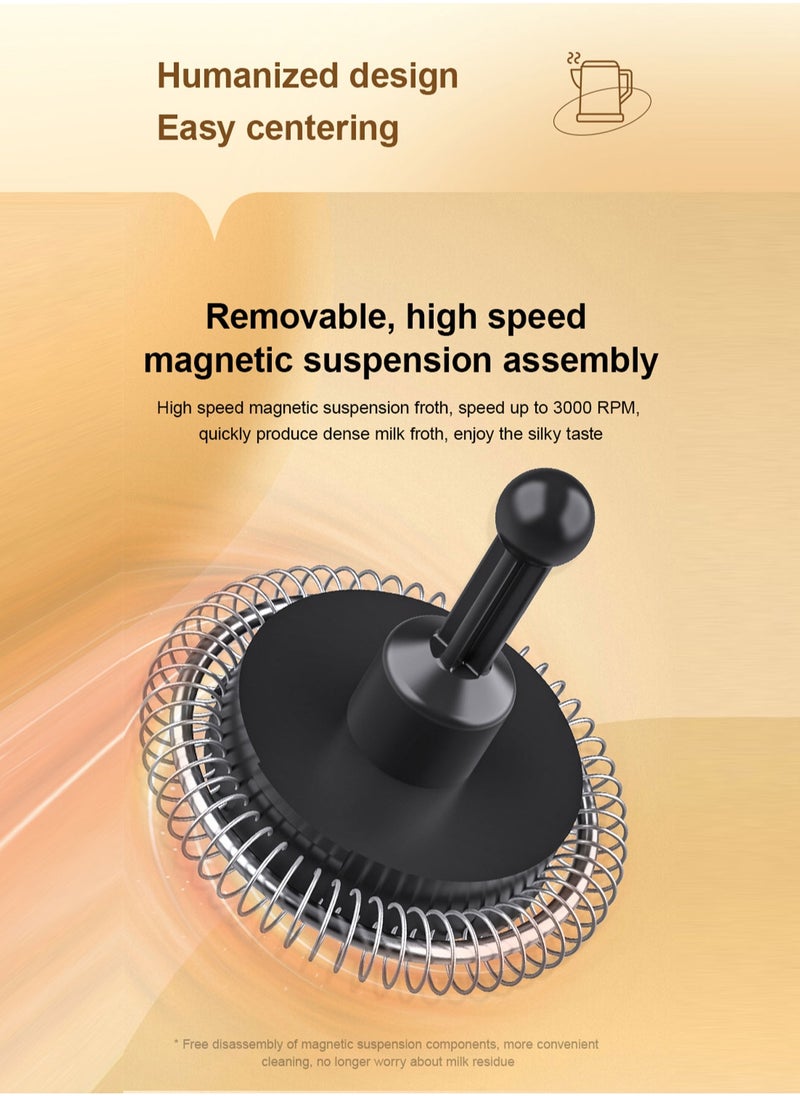 Brutelle - Electric Milk Frother Steamer Milk Foamer 4 in 1 Multifunctional Hot Cold Milk Foam Maker 400W Automatic Quiet Milk Warmer Latte Cappuccinos Hot Chocolate - Image 1
