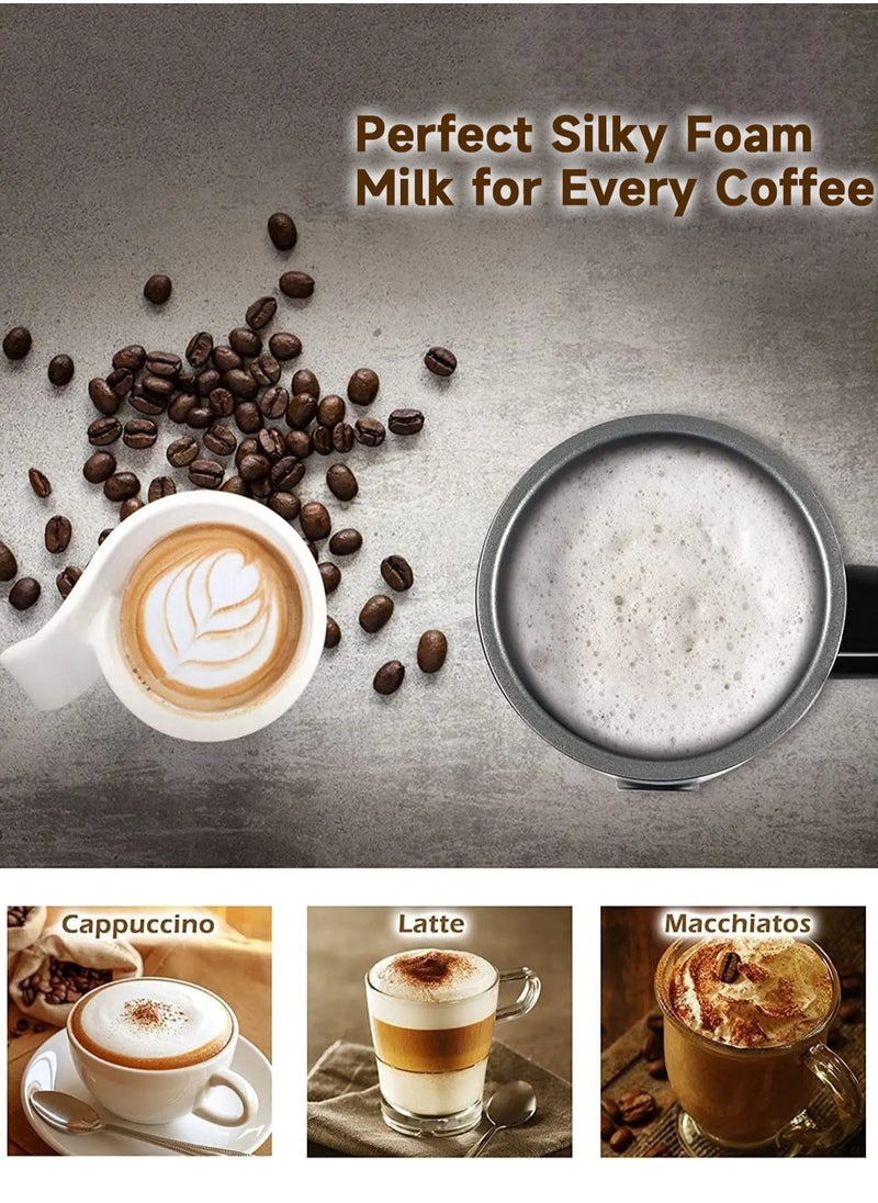 Brutelle - Electric Milk Frother Steamer Milk Foamer 4 in 1 Multifunctional Hot Cold Milk Foam Maker 400W Automatic Quiet Milk Warmer Latte Cappuccinos Hot Chocolate - Image 1