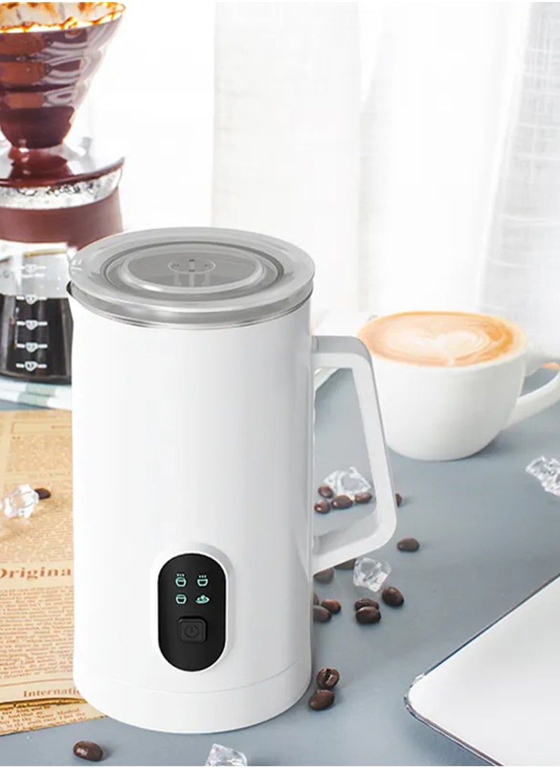 Brutelle - Electric Milk Frother Steamer Milk Foamer 4 in 1 Multifunctional Hot Cold Milk Foam Maker 400W Automatic Quiet Milk Warmer Latte Cappuccinos Hot Chocolate - Image 1