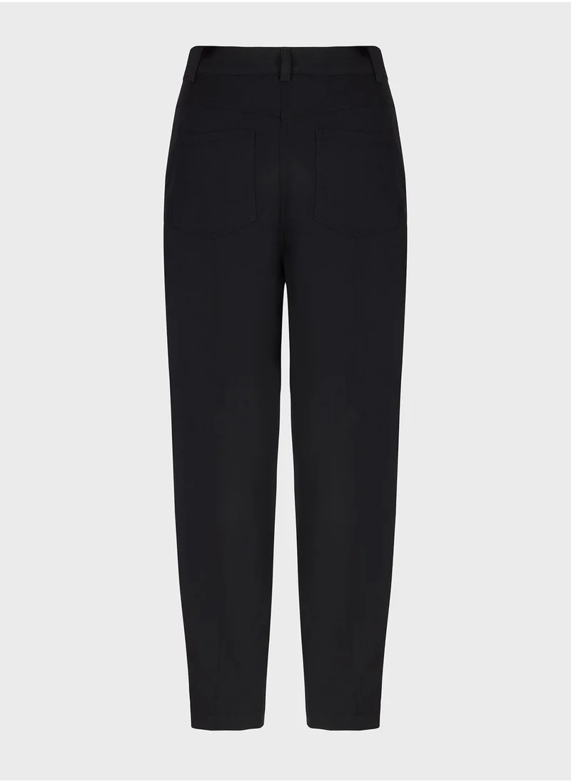 Nocturne Button Detail High Waist Pants