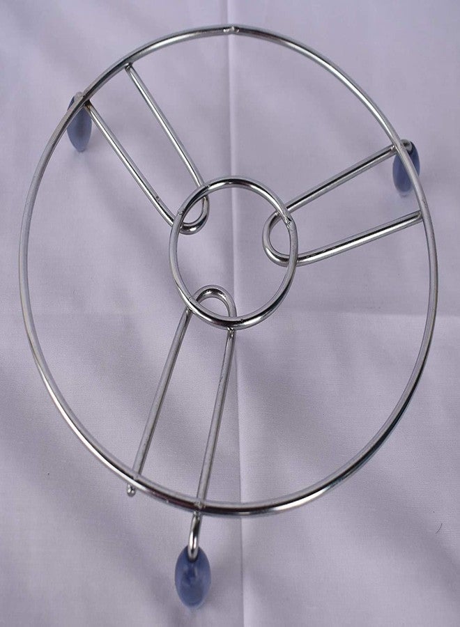Foliam Stainless Steel Round Hot Plate Stand, Multipurpose hot Plate for Kitchen (Small Medium Big) - Image 4