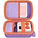 co2CREA Hard Case Compatible with Yoto Mini 2024 Edition Kids Audio Music Player Children Speaker Plays Audiobook Cards Radio and Card Holder Hold up to Yoto 36 Cards Purple Case - Image 2