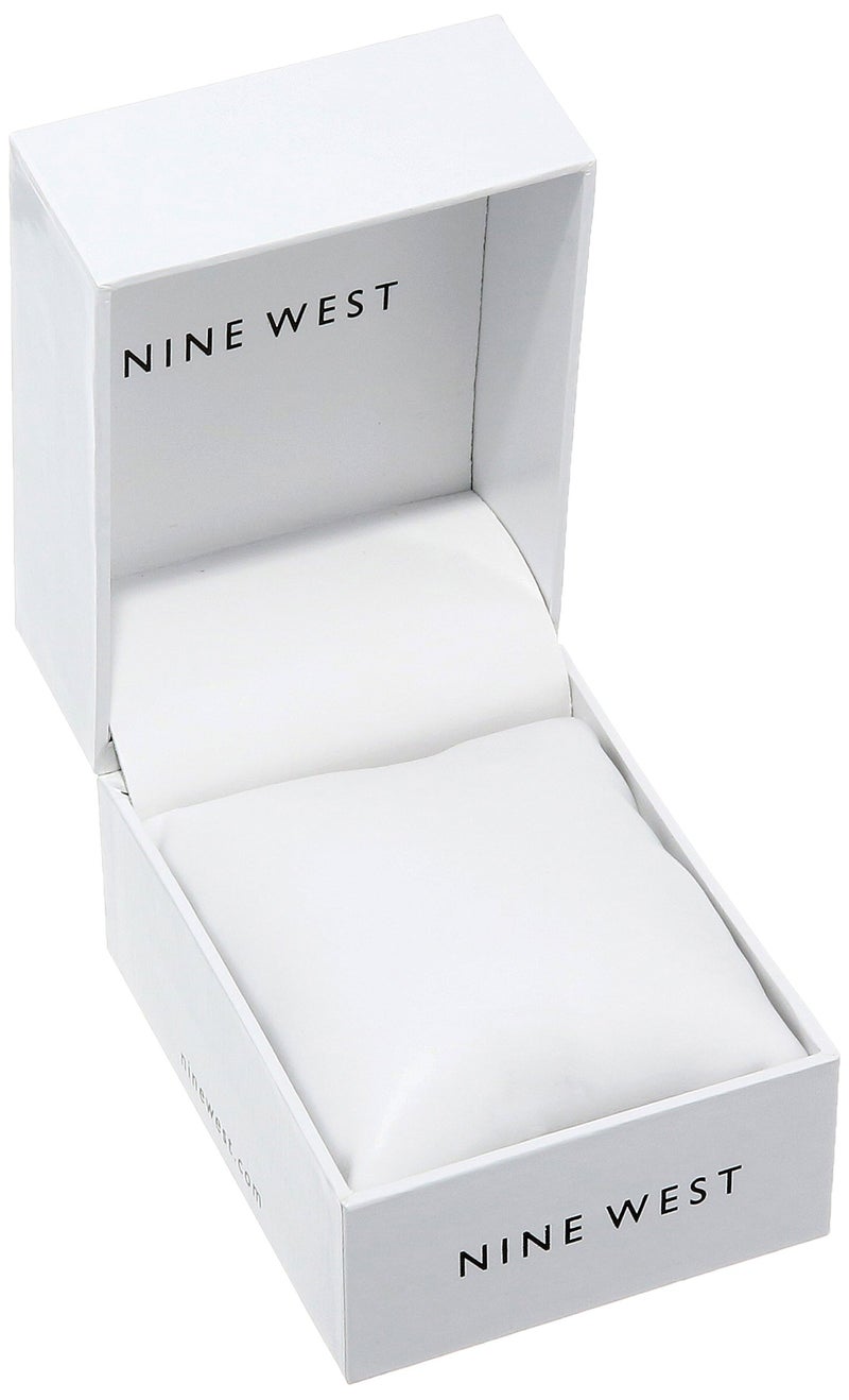 NINE WEST ساعة نسائية من ناين ويست بقرص شمسية وسوار شبكي - Image 5