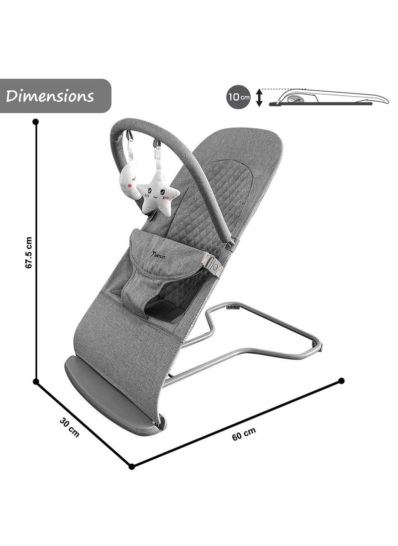 3-Stage Baby Bouncer Recliner Seat - Grey - pzsku/ZD2C84E79D95794095606Z/45/_/1668429874/bd0f0702-104c-45e2-9fa9-c2b66e99d231