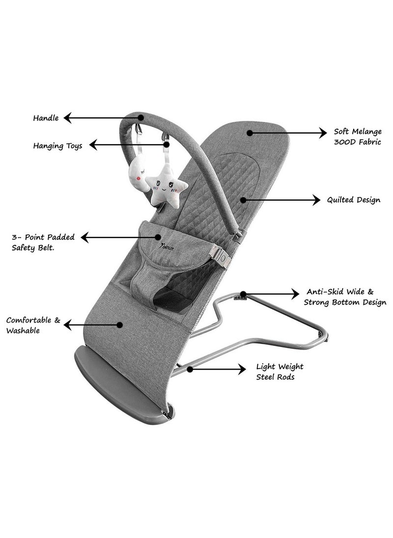 3-Stage Baby Bouncer Recliner Seat - Grey - pzsku/ZD2C84E79D95794095606Z/45/_/1723200405/48b3b8bc-340c-4eea-af9f-53590d5582ba