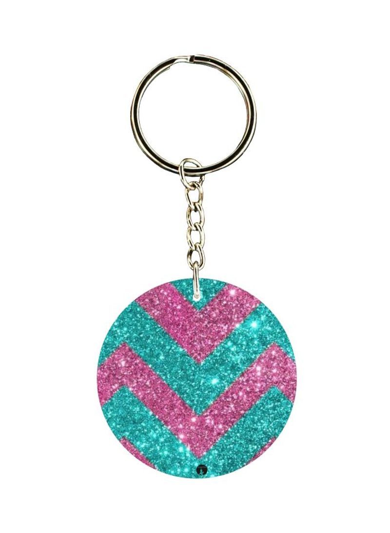 RKN Glitter Theme Printed keychain