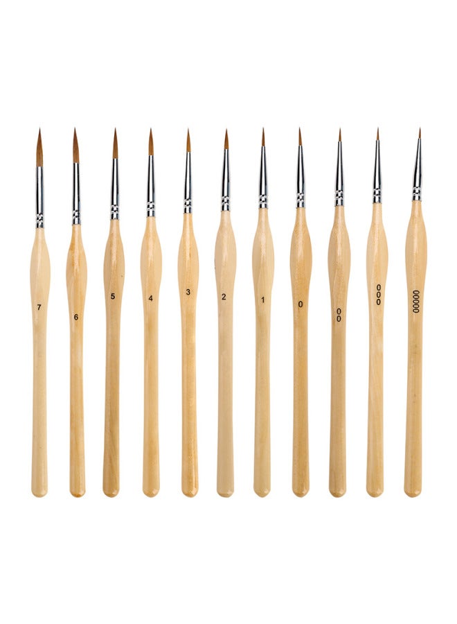 Nine Extremely Three-sided Drawing Pen Watercolor Gouache Brushwork Outline Tracing Pen Drawing Surface-drawing Photo Pen Extra Traditional Chinese Painting Hand-painted - Image 1