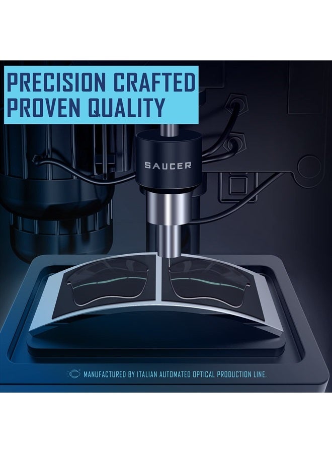 SAUCER Premium Replacement Lenses for Oakley Holbrook OO9102 Sunglasses High Defense - Chrome Metal Polarized - Image 5