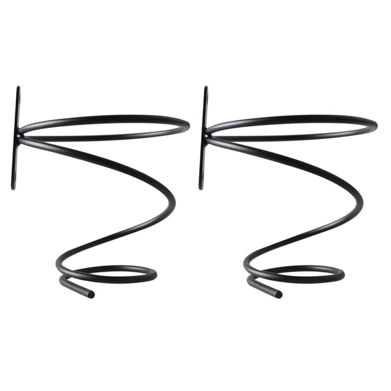 2 Pack Wall Mounted Single Bottle Wine Rack Metal Display Shelf For Kitchen Home Bar Storage - Image 2