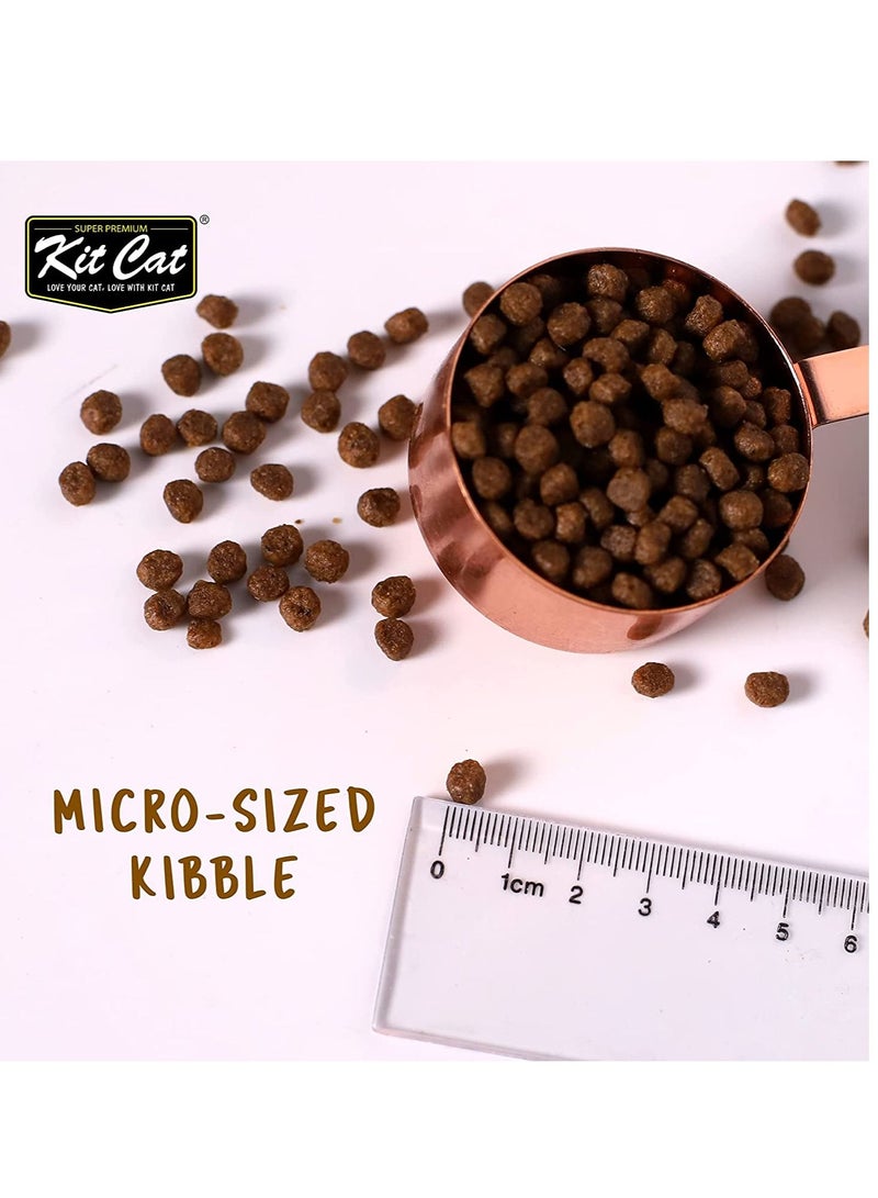 Kit Cat وصفة طعام جاف للقطط الصغيرة بدون حبوب 1 كجم - Image 3