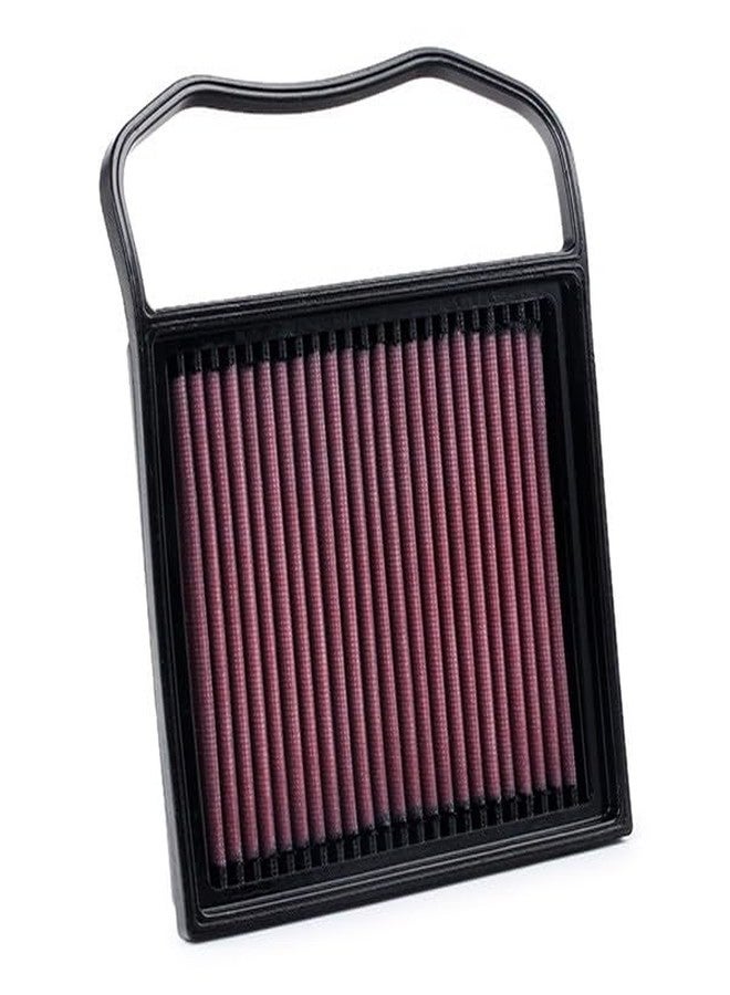 K&N Engine Air Filter: High Performance, Washable, Replacement Compatible with 2014-2019 Mercedes V6 (C400, C43 AMG, C450 E450, GLC43AMG, GLE400, GLS 400 and select models), 33-5032 - Image 4