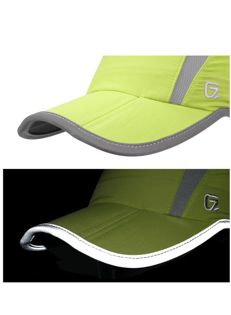 SYOSI Men Women Baseball Cap Reflective Folding Outdoor Hat Adjustable Unstructured Design UPF 50+ Sun Protection Sport Hats Unisex Baseball Cap - Image 5