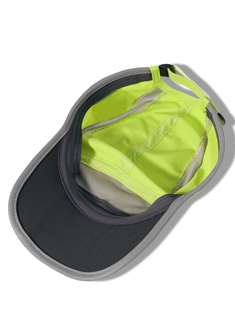 SYOSI Men Women Baseball Cap Reflective Folding Outdoor Hat Adjustable Unstructured Design UPF 50+ Sun Protection Sport Hats Unisex Baseball Cap - Image 2