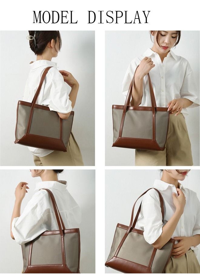 DUNISO - Women's Shoulder Tote Bag Leather Handbag For Women Retro Large Capacity Messenger Fashionable Travel Hand Bag - Image 1