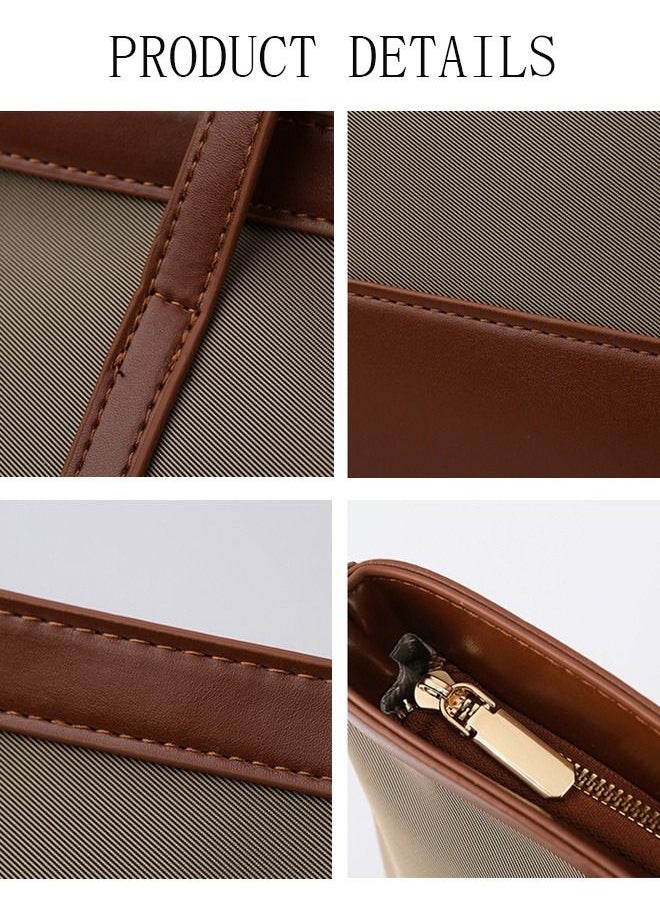 DUNISO - Women's Shoulder Tote Bag Leather Handbag For Women Retro Large Capacity Messenger Fashionable Travel Hand Bag - Image 1