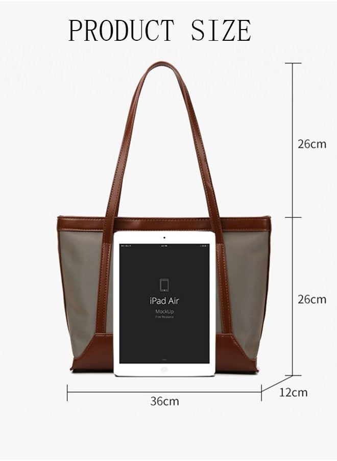 DUNISO - Women's Shoulder Tote Bag Leather Handbag For Women Retro Large Capacity Messenger Fashionable Travel Hand Bag - Image 1