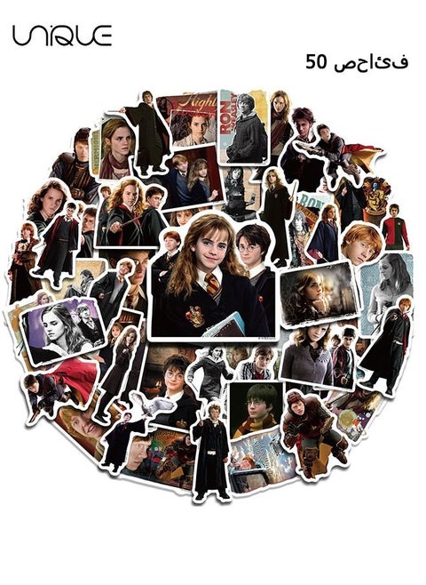 Stickers, Harry Potter Waterproof Stickers 50 pieces - Laptop Decals, Water Bottles, Etc - Gifts for Children and teenagers