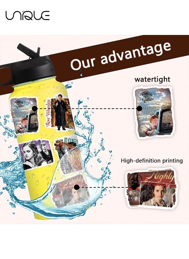 Unique - Stickers, Harry Potter Waterproof Stickers 50 pieces - Laptop Decals, Water Bottles, Etc - Gifts for Children and teenagers - Image 1