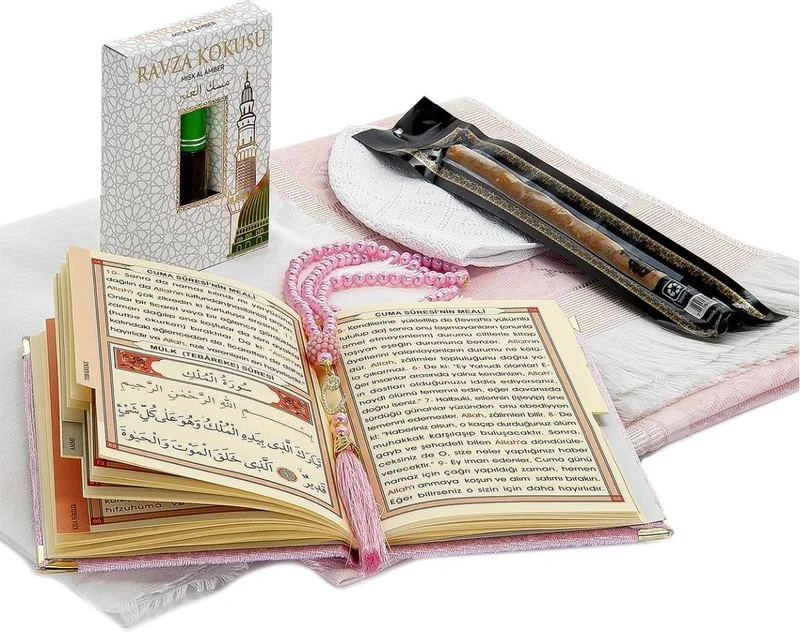 İhvan Ikhvan Mother's Day Special Prayer Mat and Essence Gift Worship Set