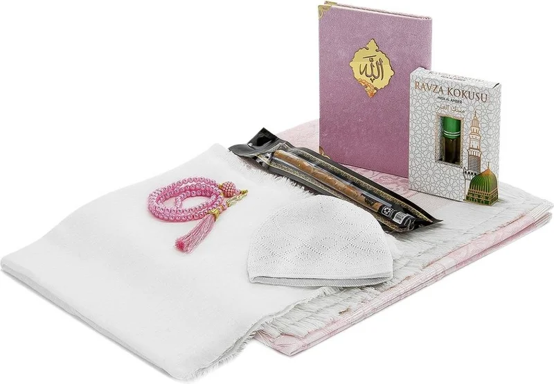 İhvan Ikhvan Mother's Day Special Prayer Mat and Essence Gift Worship Set