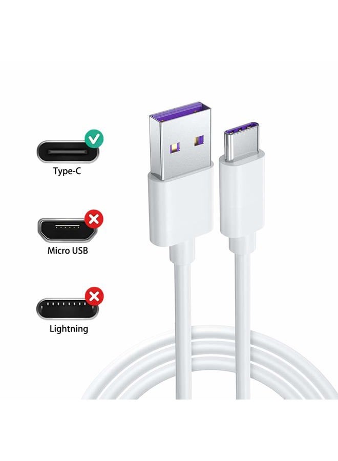 Hyacinyh USB Fast Power Charger Charging Cable Cord Compatible with for JBL Flip 5, JBL Flip 6, JBL Charge 4, JBL Charge 5, JBL Pulse 4, JBLCHARGE4BLKAM Wireless Bluetooth Earphones Speakers -5FT White  - Image 2
