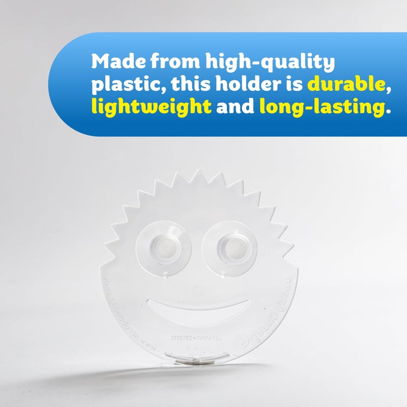 Scrub Daddy Sponge Holder Daddy Caddy - Sponge Holder for Kitchen Sink - Sponge Caddy and Kitchen Organizer with Suction Cups - Self Draining & Dishwasher Safe (1 Count) - Image 3