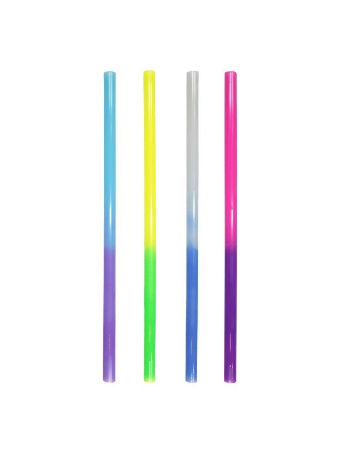 AAkron Color Changing Reusable Plastic Straw, Set of 24, Multicolor, Eco-Friendly and BPA Free - Made in USA - Image 1