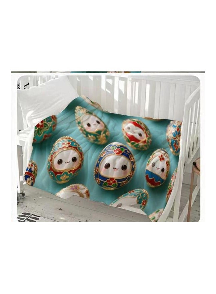 عام بطانية رقيقة من الفانيلا (دافئة ومريحة، ومناسبة للنوم واستخدام الألعاب وإزالة الغبار ومقاومة للرمل) 150 سم * 200 سم - 684 - Image 1