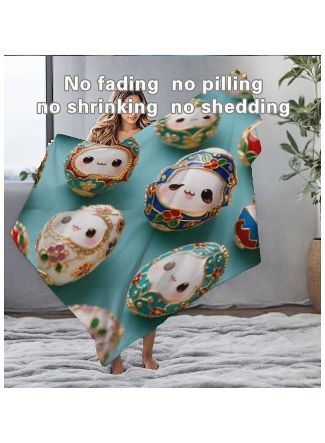 عام بطانية رقيقة من الفانيلا (دافئة ومريحة، ومناسبة للنوم واستخدام الألعاب وإزالة الغبار ومقاومة للرمل) 150 سم * 200 سم - 684 - Image 3