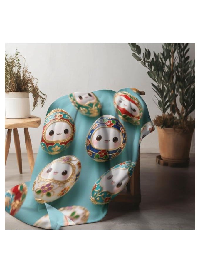 عام بطانية رقيقة من الفانيلا (دافئة ومريحة، ومناسبة للنوم واستخدام الألعاب وإزالة الغبار ومقاومة للرمل) 150 سم * 200 سم - 684 - Image 5