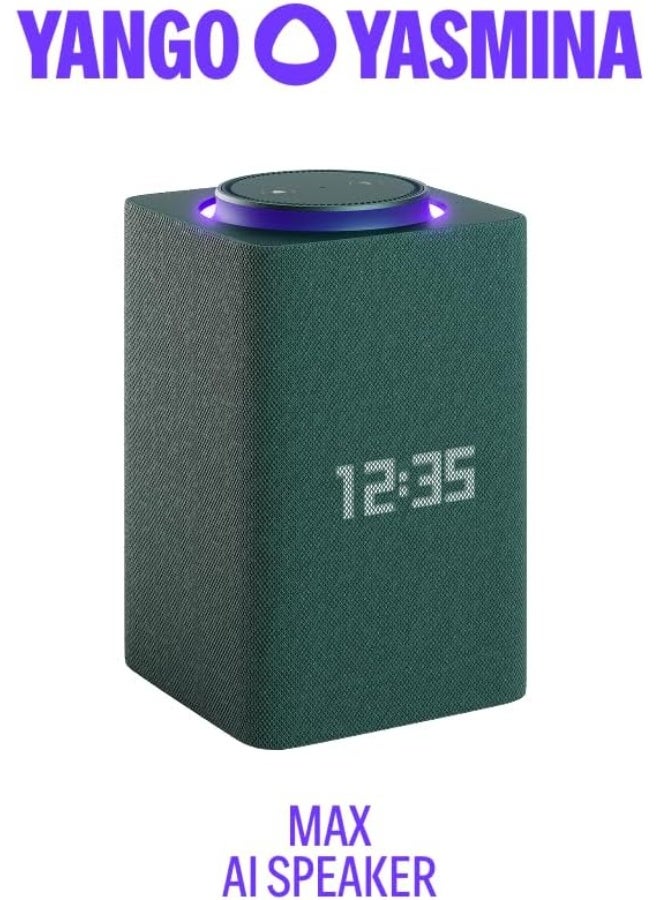 Yango Yasmina Max | Smart AI Speaker | Dolby Audio Sound, Rich Bass & Stereo Pairing | Speaks English & Arabic | YangoPlay unlimited Movies, Series, Music, Quran | Kids Teacher & Translator | Green - Image 4
