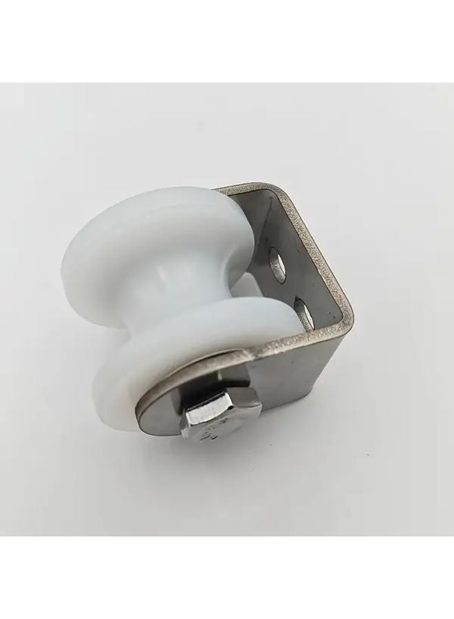 1 18Inch Nylon U Groove Wheel Roller Caster With Stainless Steel Bracket For Sliding Gate - Image 2