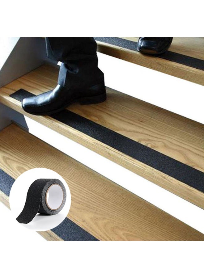 5-meter-long anti slip tape 5cm wide | Special for stair treads | Indoor and outdoor black frosted tape | Wear resistant and anti slip, easy to install - Image 4