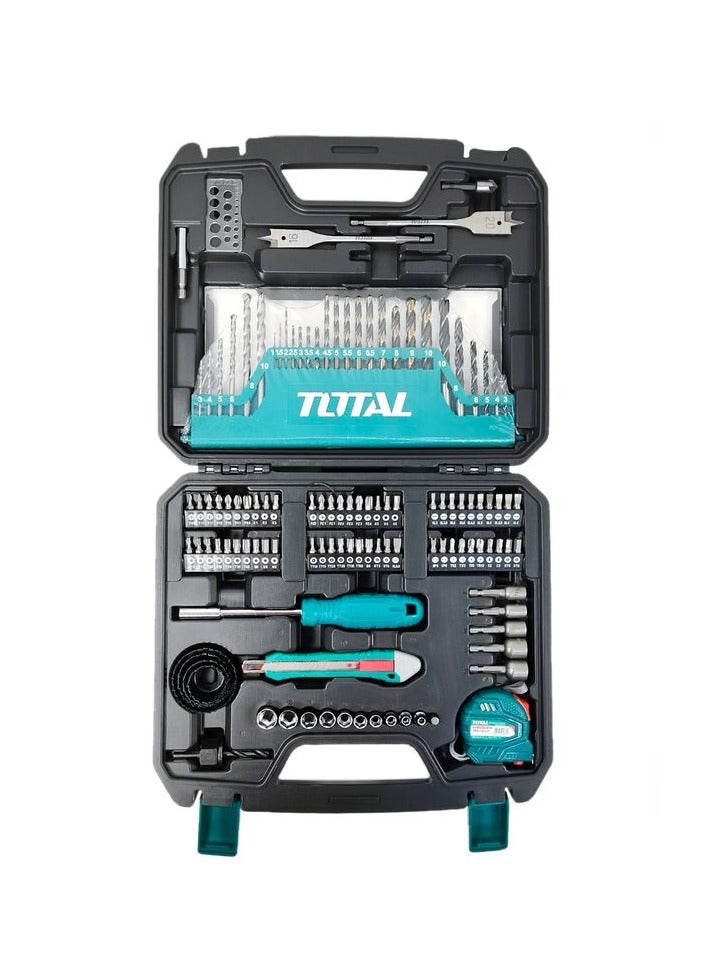 TOTAL 118 Pcs Accessories Set, Screwdriver Bits Drill Bit Set Hole Bits Set, Professional Repair Tool Set  THKTAC011182 - Image 1
