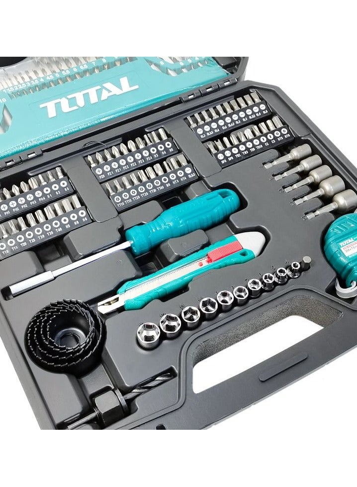 TOTAL 118 Pcs Accessories Set, Screwdriver Bits Drill Bit Set Hole Bits Set, Professional Repair Tool Set  THKTAC011182 - Image 5